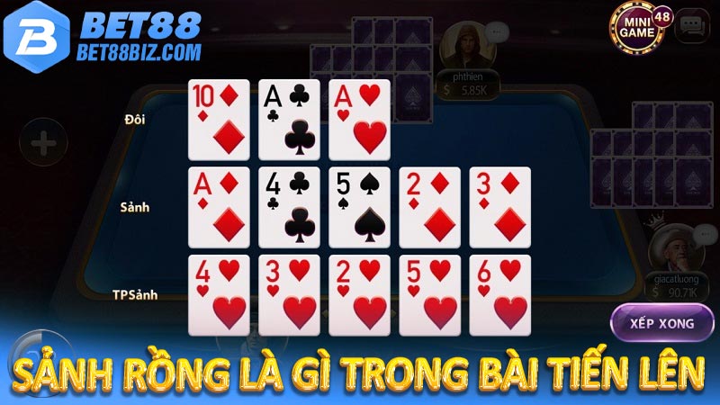 Sảnh rồng là gì trong bài tiến lên